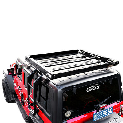 4x4 off-road Aluminiowy stopu dachowego Rack Bagaż Samochodowy dach koszyk w czarnym 1455 * 1425 * 113mm