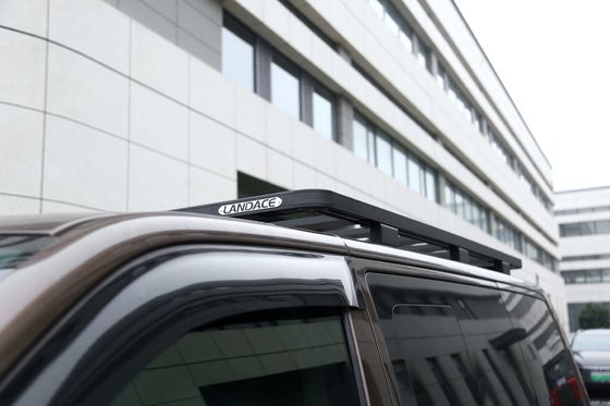 Czarny Multivan Crossbars Basket Platforma z płaskiej aluminium stopu dachówki dla Volkswagon