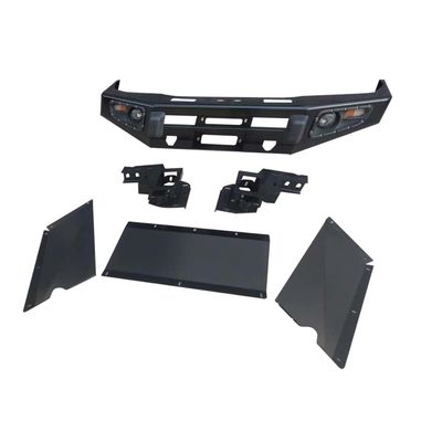 Land Cruiser LC100 Czarny stalowy przedni zderzak do bezpośredniego pickupa