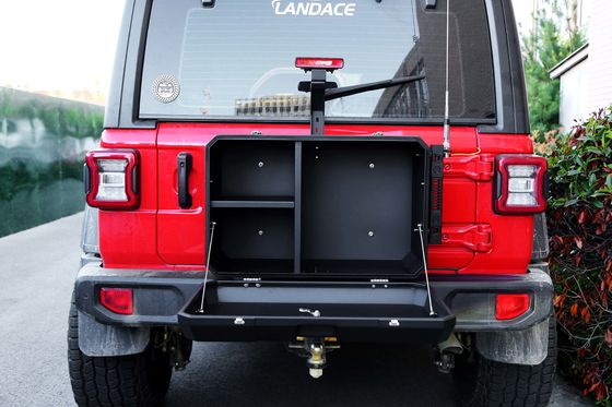 6063 Aluminium Jeep Wrangler JL JK Tail Gate Storage Box do magazynowania zewnętrznego poza drogą