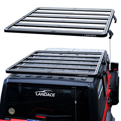 Lekkie czarne 4x4 stopu aluminium dach stojak Jeep Wrangler JL z pojemnością 25 kg