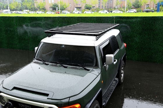 Czarny 28 kg aluminium stopu bagażowego SUV Roof Rail dla Toyota FJ Cruiser Car Roof Rack