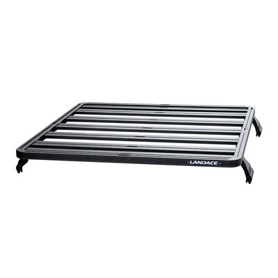 Czarny powłokiem powlekany stojak dachowy dla LC79 23,5 kg pojemności Uniwersalny aluminium 4WD