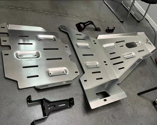 Wysoka podwozia osłona silnika dla Jeep Wrangler JL Full Skid Plate 2018- Srebro