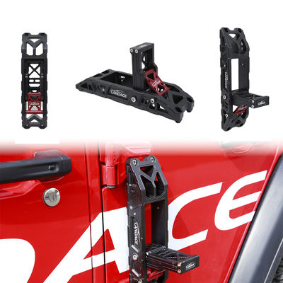 Aluminiowy stop twardy anodujący pedał stopniowy drzwi samochodowych do Jeep Wrangler JK JL Instalacja