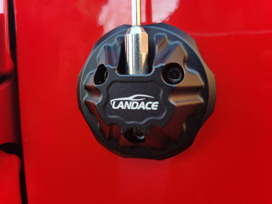Czarny CNC Aluminium Radio Antenna Base Cover dla Jeep Wrangler JK Bezproblemowa instalacja