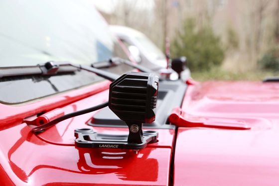 Zestaw aluminium A-Pillar Hood Mount Light Brackets dla Jeep Wrangler JL 134*107*25mm
