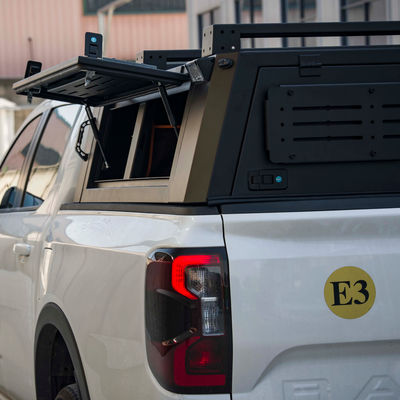 JMC DADAO 4x4 Pickup Truck z baldachimem, wysoki, czarny, malowany proszkowo, Camper, półwysokie łóżko