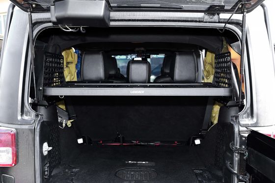 Jeep Wrangler JK Rear Gate Trunk Shelf z powłoką proszkową i wbudowaną półką do przechowywania