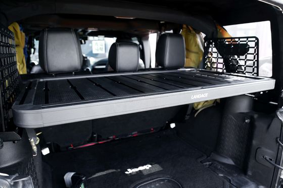Jeep Wrangler JK Rear Gate Trunk Shelf z powłoką proszkową i wbudowaną półką do przechowywania