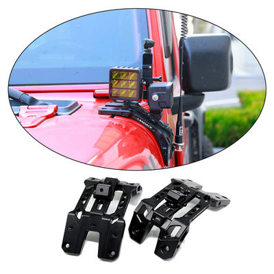 Aluminiowy stop A Pillar Light Bracket Black Jeep Jl A Pillar Light Mounts