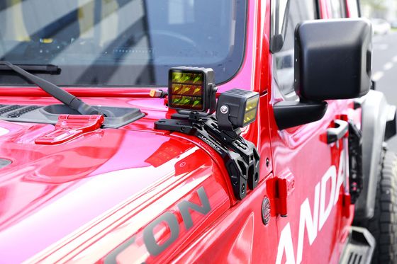 Aluminiowy stop A Pillar Light Bracket Black Jeep Jl A Pillar Light Mounts