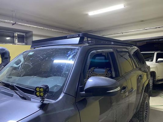 2270*1300*55mm Czarny Aluminiowy Platformy Dach Alloy Carrier Rack Cover dla Toyoty 4Runner