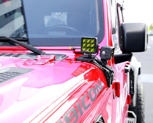 4x4 Akcesoria zewnętrzne pojazdów CNC Stosowane uchwyty do montażu świetlnego dla Jeep Wrangler