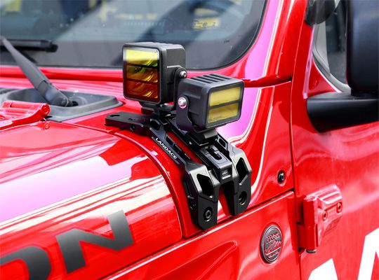 4x4 Akcesoria zewnętrzne pojazdów CNC Stosowane uchwyty do montażu świetlnego dla Jeep Wrangler