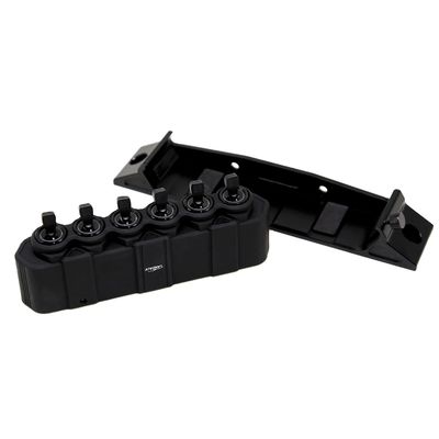 ISO9001 2015 Certyfikowany 6 Gang Aluminium Rocker Switch Panel dla bezprzewodowego sterowania częściami samochodowymi