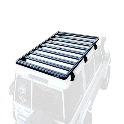 Off Road Land Cruiser LC76 Serii 4x4 Roof Rack Mount w kolorze czarnym AL6063 SS304 dla Toyoty