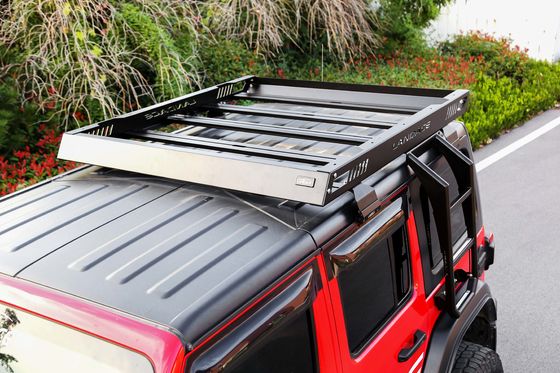 4x4 off-road Aluminiowy stopu dachowego Rack Bagaż Samochodowy dach koszyk w czarnym 1455 * 1425 * 113mm