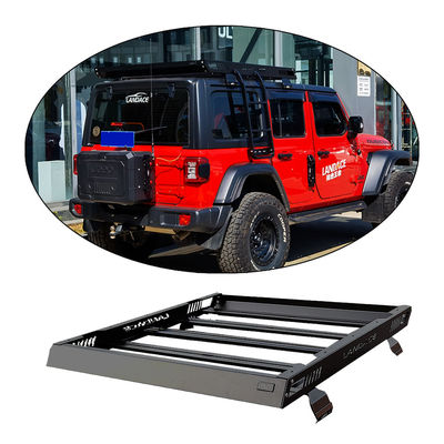 Górna część: AL6063 SS304 4X4 Stop aluminium Górna część: Dachrack Cargo Carrier dla Jeep Wrangler JL