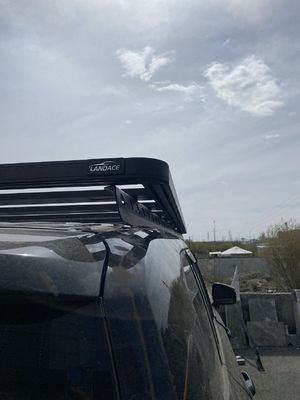Dach Mount Czarny Uniwersalny 4X4 Land Cruseir Lc300 Dach Rail Rack Basket Toyota Czarny