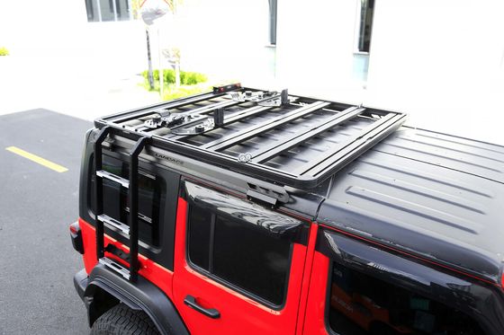 JEEP WranglerJL Universal 4 Runner Side Auto Aluminium Base Roof Rack Samochodowa drabina boczna