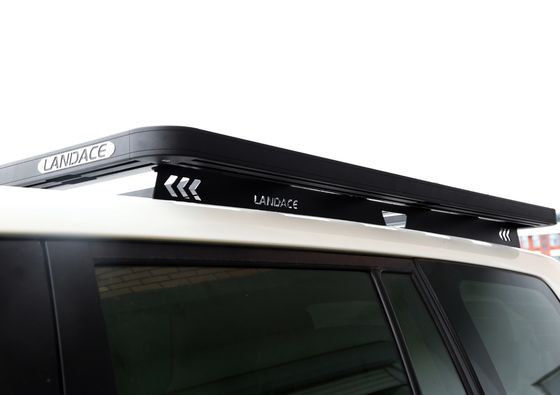 1500*1380*44mm Czarne części samochodowe Aluminiowe regały dachowe Platformy regały dachowe samochodowe dla Toyoty LC200 Krótki