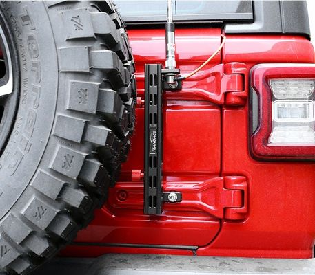 Wysoko-czarny aluminiowy uchwyt na sztandary dla 4x4 Off Road Auto Parts Jeep Wrangler