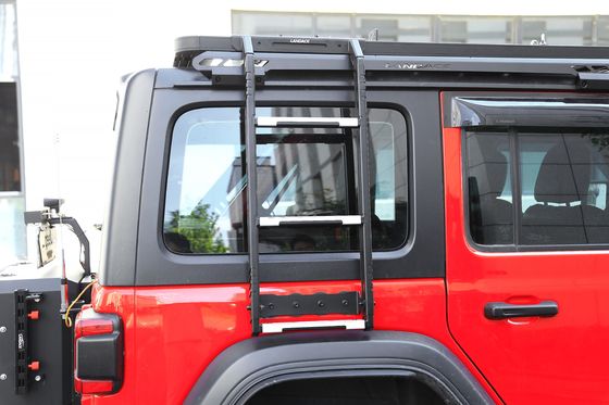 Czarny aluminium stopu dach stojak drabina boczna do zbiornika 300 Idealnie nadaje się do pojazdów 4x4