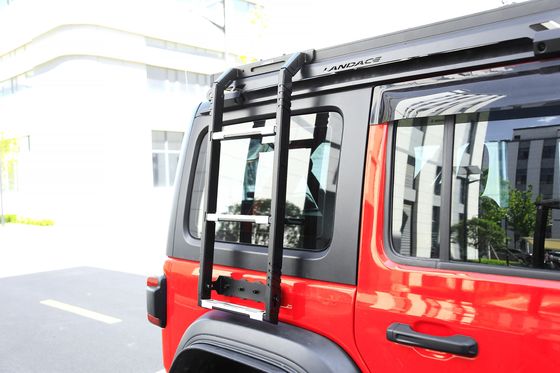 Czarny aluminium stopu dach stojak drabina boczna do zbiornika 300 Idealnie nadaje się do pojazdów 4x4