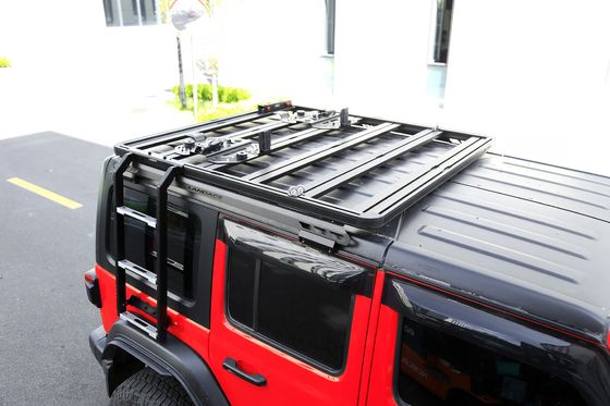 Czarny aluminium stopu dach stojak drabina boczna do zbiornika 300 Idealnie nadaje się do pojazdów 4x4
