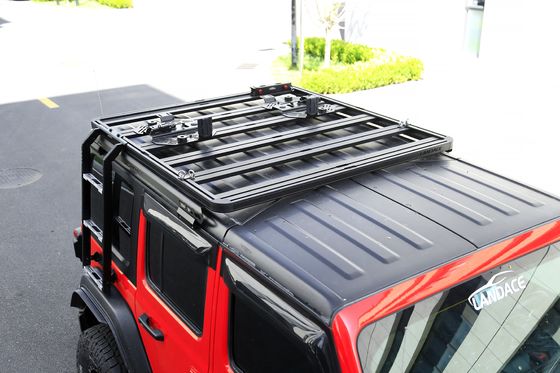 Stojak dachowy 4*4 Forroad Auto Auto Parts Steel Black Roof Rack With 2 Sided Ladders For Jeep Wrangler Jl