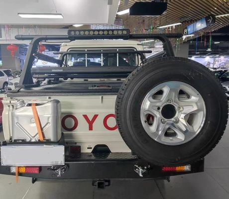 TOYOTA TRUCK LC79 tylne zderzaki w kolorze czarnym z materiałem stalowym i akcesoriami