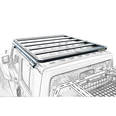 Jeep Roof Rail Rack Aluminium Roof Rack Cargo Carrier z pojemnością 200 kg
