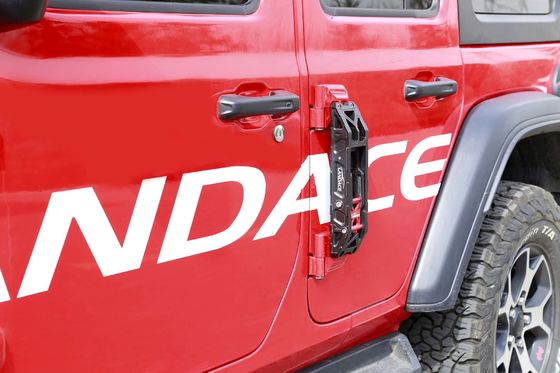 Międzynarodowa stopa aluminium Czarna drabina boczna dla Jeep Wrangler High- Black