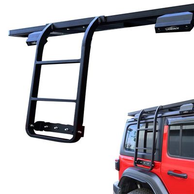 Stylowa i funkcjonalna czarna drabina boczna ze stali nierdzewnej dla Jeep Wrangler