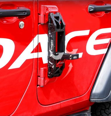 2018-2022 Wrangler Srebrny Czarny Składany Samochód Drzwi Boczne Pedal Pięć Podtrzymujący Krok Boczny