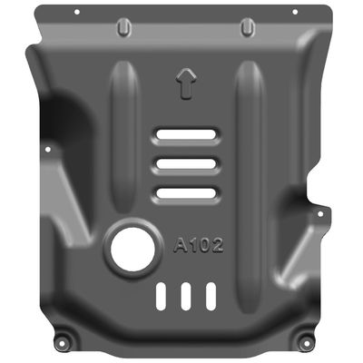 Ochrona silnika Alfa Romeo Giulia z płytką obróżkową ze stopu magnezu i aluminium w kolorze czarnym