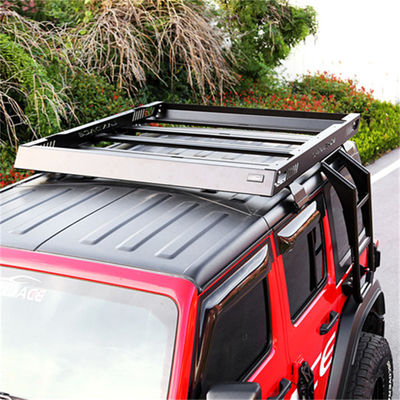 JEEP 4x4 Aluminium Alloy Car Roof Luggage Tray Platform Roof Rack Basket dla JK JL TJ