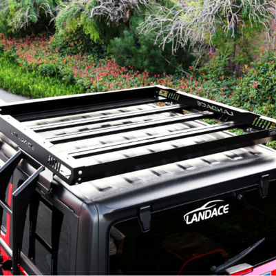 LANDACE Custom Universal Car Roof Rack Cargo Basket dla Jeep Wrangler Pickup Carrier