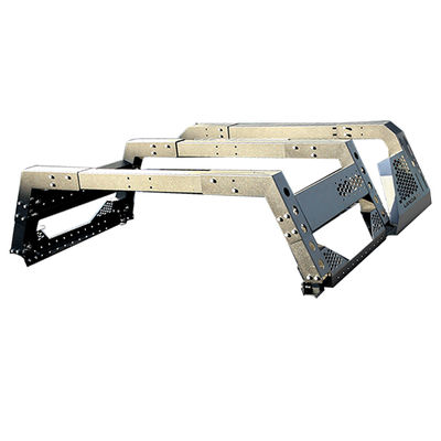 Usługa OEM Akceptowana Czarna powłoka powłoka Kompatybilna z ścieżkami ścieżkowymi Bez wiertarki system stojak ładunkowy Roll Bar Pick up Truck Bed Rack