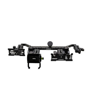 Twarda anodowa stopa aluminiowa z montażem telefonicznym dla Jeep Wrangler JL JK Center Dash Console