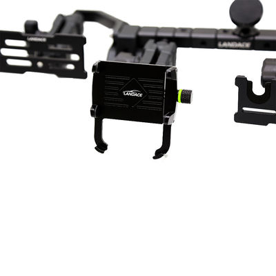Twarda anodowa stopa aluminiowa z montażem telefonicznym dla Jeep Wrangler JL JK Center Dash Console