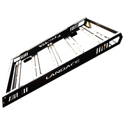 Z dala od drogi 1455*1425*113mm Aluminium Wind Fairing Roof Rack Tray Platform for Jeep Wrangler JL JK