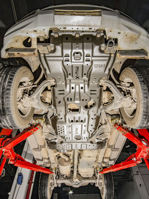 Ochronny pancerz zbiornik paliwa Skid Płytka dla ISUZU MU-X DMAX dopasowany oryginalny rozmiar