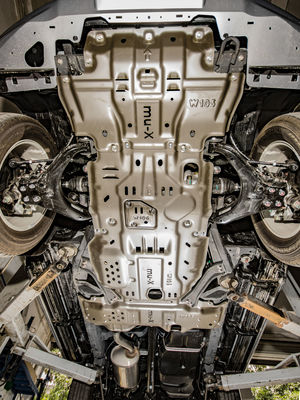 Ochronny pancerz zbiornik paliwa Skid Płytka dla ISUZU MU-X DMAX dopasowany oryginalny rozmiar