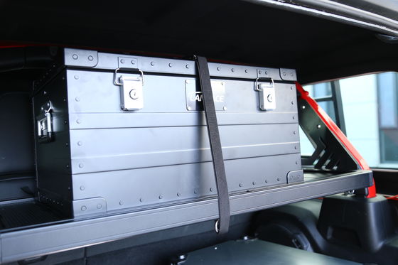 Pojemnik bagażowy do przechowywania bagażu terenowego dla Jeep Wrangler Black Aluminium Alloy Cargo Basket