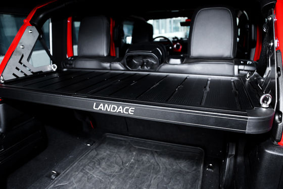 Pojemnik bagażowy do przechowywania bagażu terenowego dla Jeep Wrangler Black Aluminium Alloy Cargo Basket