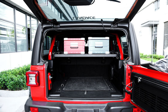 Pojemnik bagażowy do przechowywania bagażu terenowego dla Jeep Wrangler Black Aluminium Alloy Cargo Basket