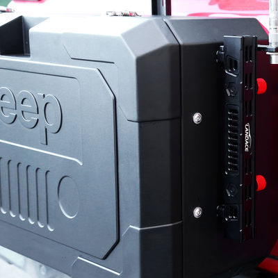 2021- Jeep Wrangler Czarny Aluminiowy Stop Powder Coated tylne boczne drzwi zewnętrzne skrzynki magazynowej