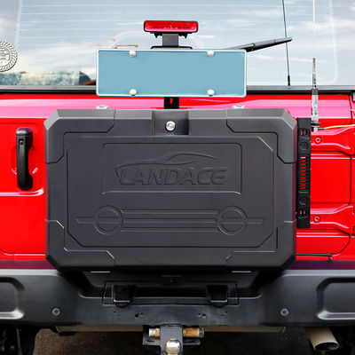 2021- Jeep Wrangler Czarny Aluminiowy Stop Powder Coated tylne boczne drzwi zewnętrzne skrzynki magazynowej